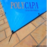 Capa para Piscina América DuasCores Az/Br  10x4 +30el 20cm +30fix